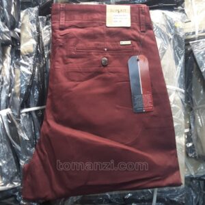 bundle 10 pieces of stretch chinos tommy hilfiger wine color 1555-53#