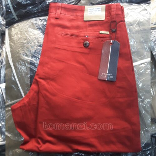 bundle 10 pieces of stretch chinos tommy hilfiger red 1555-42#