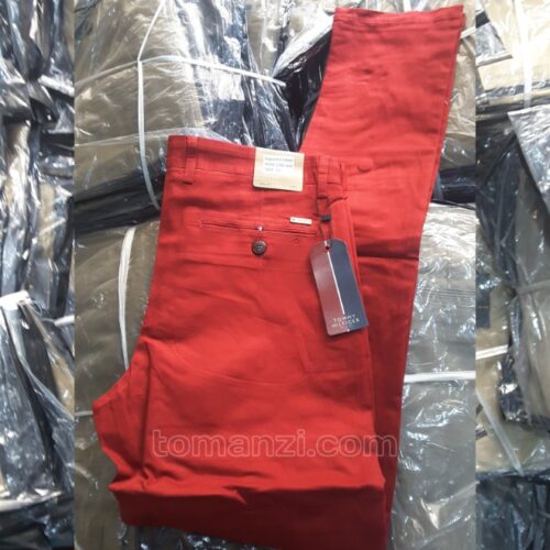 bundle 10 pieces of stretch chinos tommy hilfiger red 1555-42#