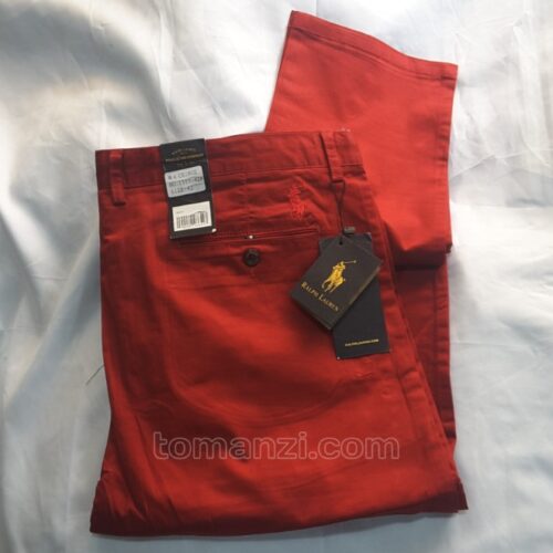 stretch chinos polo ralph red 1555-42#