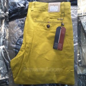 bundle 10 pieces of stretch chinos tommy hilfiger yellow 1555-10#