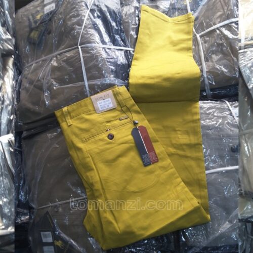 bundle 10 pieces of stretch chinos tommy hilfiger yellow 1555-10#
