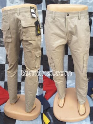 COMBAT CARGO PANT CHINOS THICK MATERIAL CARTON BROWN 20#