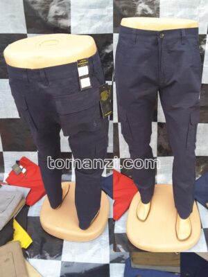 COMBAT CARGO PANT CHINOS THICK MATERIAL NAVY BLUE 63#