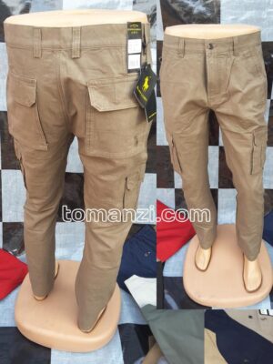 COMBAT CARGO PANT CHINOS THICK MATERIAL CARTON BROWN 20#
