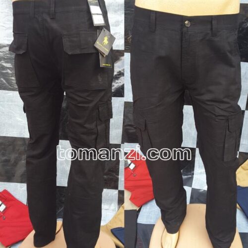 COMBAT CARGO PANT CHINOS THICK MATERIAL CHARCOAL BLACK 7#