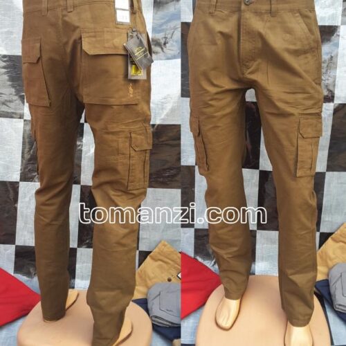 COMBAT CARGO PANT CHINOS THICK MATERIAL BROWN 22#